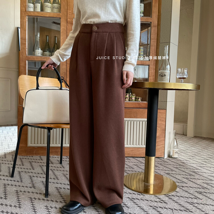[JUICE] Popular Knitted Thick Casual Pants 8050