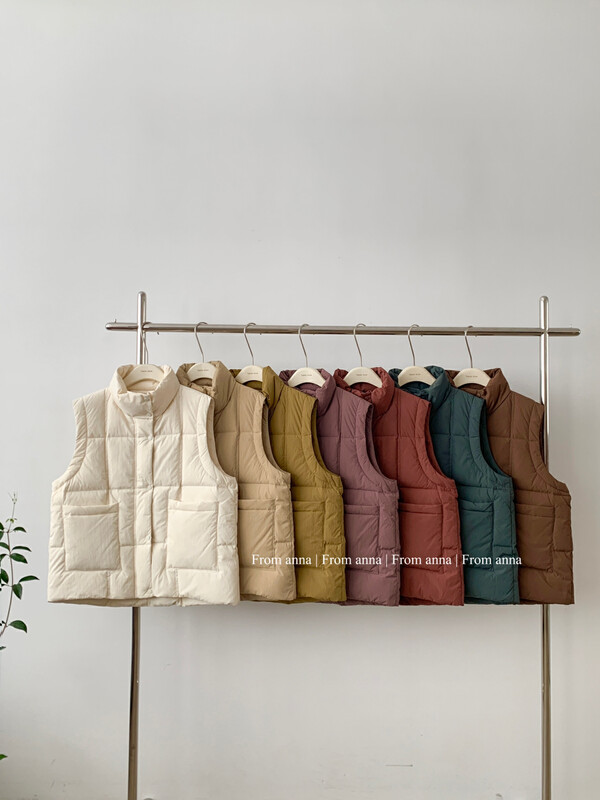 New in winter! [FROM ANNA] Korean version of the simple large pocket warm down jacket (including 90% white duck down) 226604# LSW