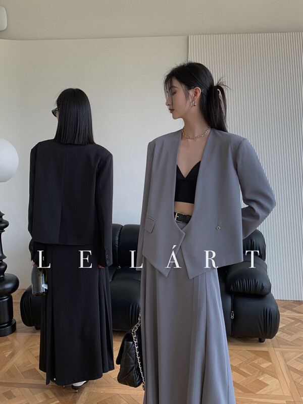 Original price 135.23! [LE LART] French design collarless suit jacket suit YS1-LL5612