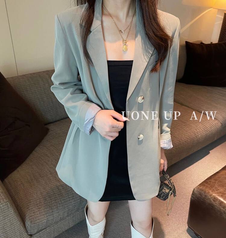 Original price 152.68! 【UONE】Slim waist and slim temperament suit 97773# LSL
