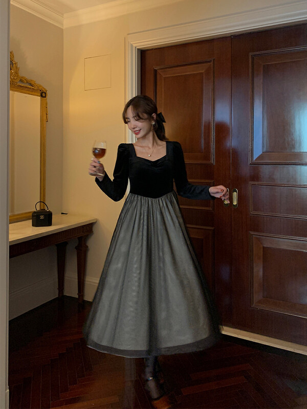 【NEW OPEN】Korean style high waist pleated dress JL80767# ZXX