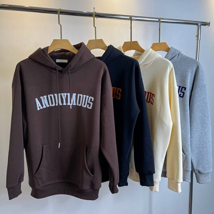 【TPY】Fleece Letter Print Hoodie L2606# CLS
