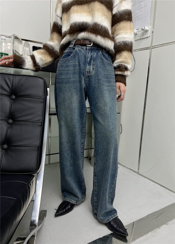 【T-PLATFORM】Simple and casual harem all-match jeans (with belt) V8922# CQW