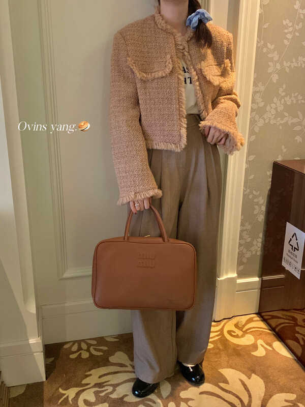 【OVINSYANG】Wide-leg straight-leg simple all-match casual pants (without matching) 9010# FHX