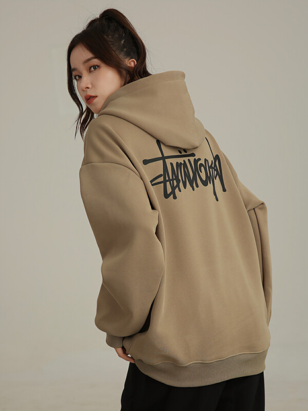 【TPY】Fleece Letter Print Hoodie L2603# CLS