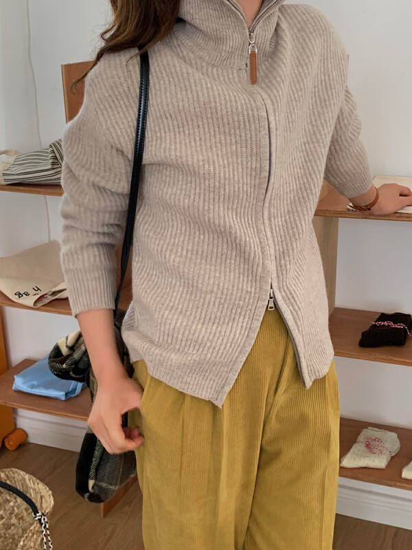 【EVER TRUE】Korean Simple Versatile Knit Cardigan 35013# CLS