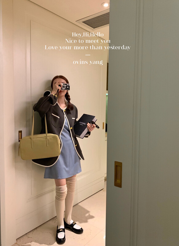 【OVINSYANG】Korean all-match retro fashion short jacket (without matching) 9022# FHX