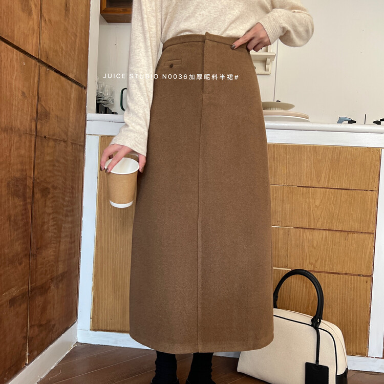 【JUICE】 Thickened woolen skirt N0036