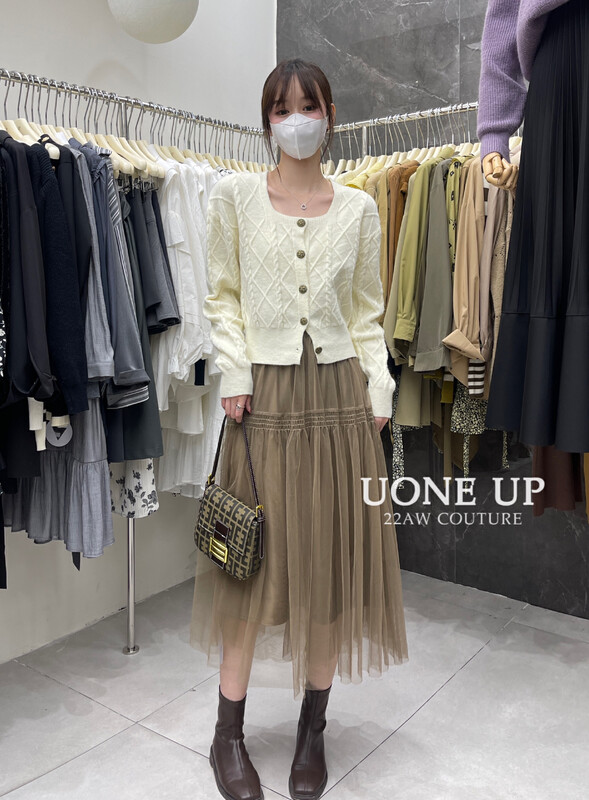 New in winter!【UONE】French gentle and slim skirt 92822# LSL