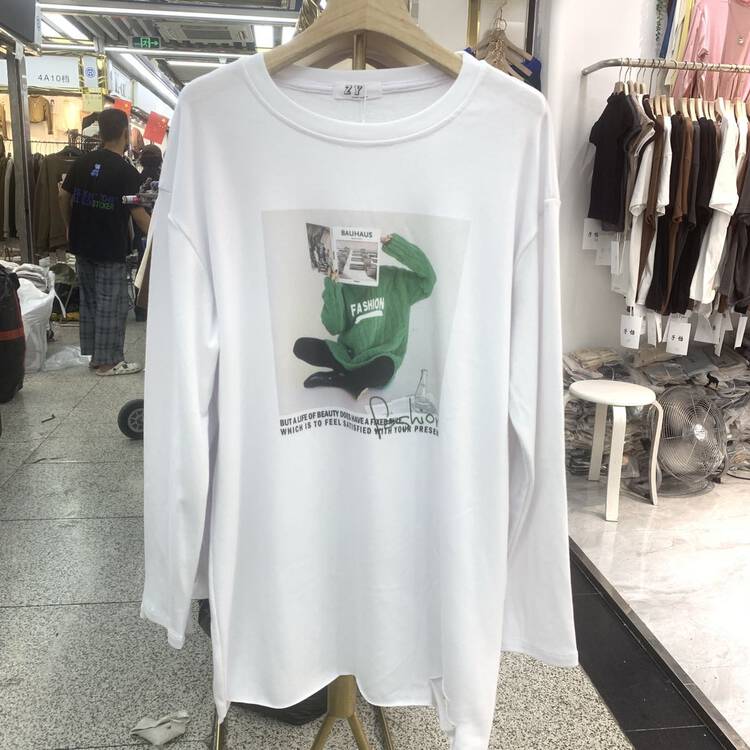 【Ziyijia】Casual Fashion Versatile Round Neck Pullover Long Sleeve T-Shirt YS2-925# WTT