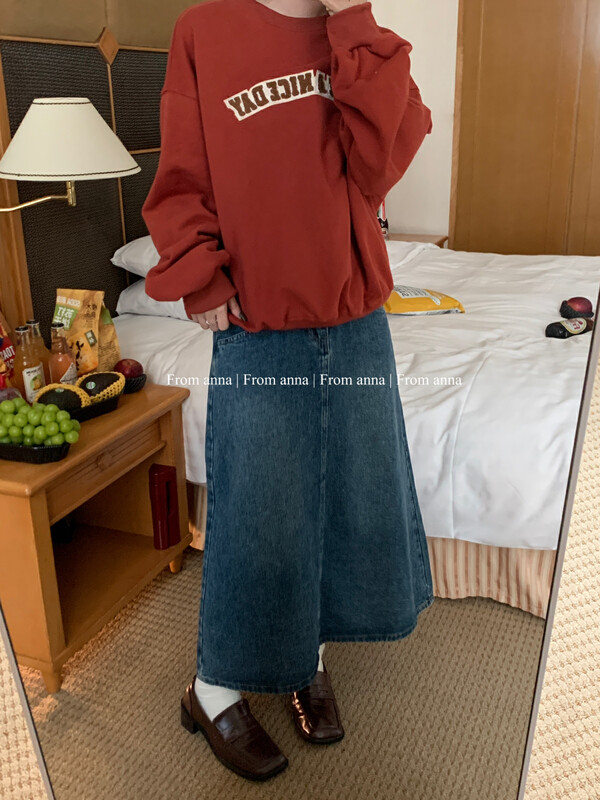 New in autumn! [FROM ANNA] Korean version of the simple letter sweater T3097# LSW