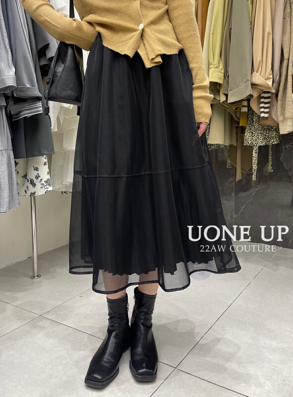 New in winter!【UONE】Simple temperament two-sided wear slim skirt 33918# LSL