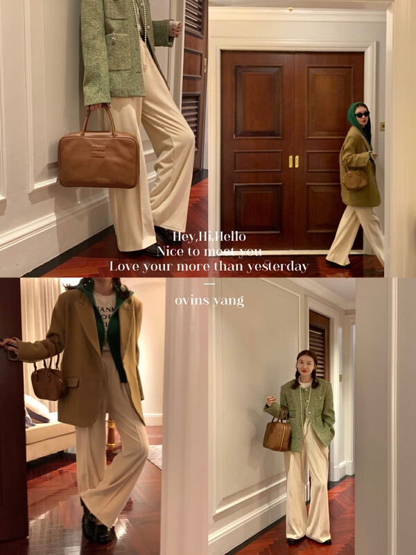 【OVINSYANG】High Waist Straight Wide Leg Casual Pants 9066# FHX