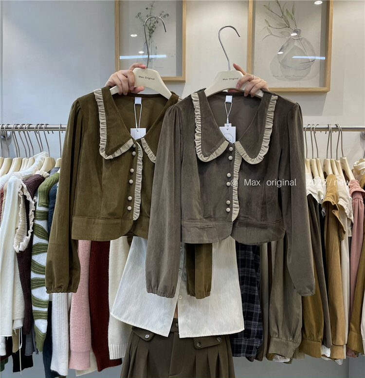 【MAX ORIGINAL】Korean simple and versatile small shirt 98937# HBX