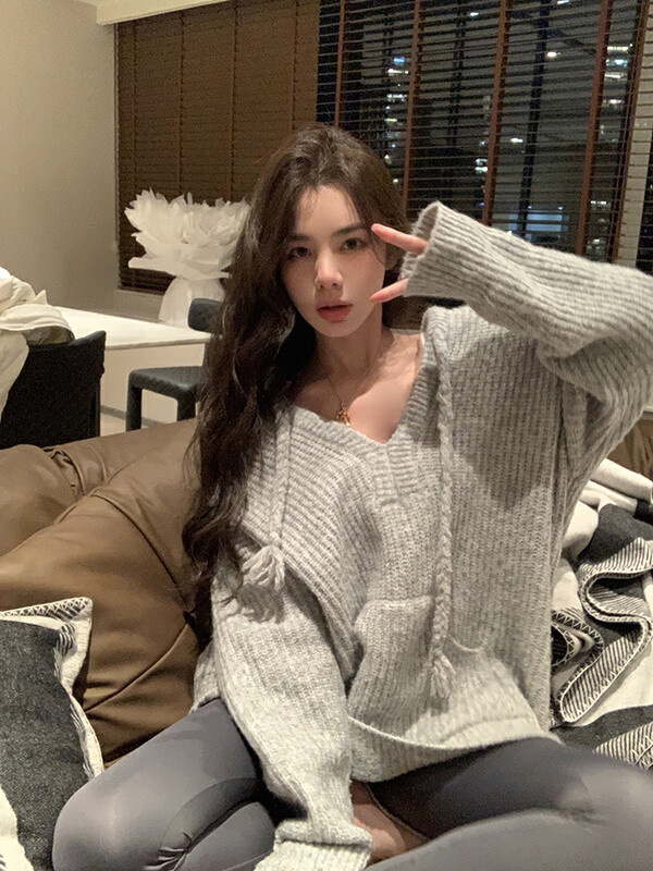 【SAVAGE】New Korean style all-match hooded warm sweater S1319# WPL
