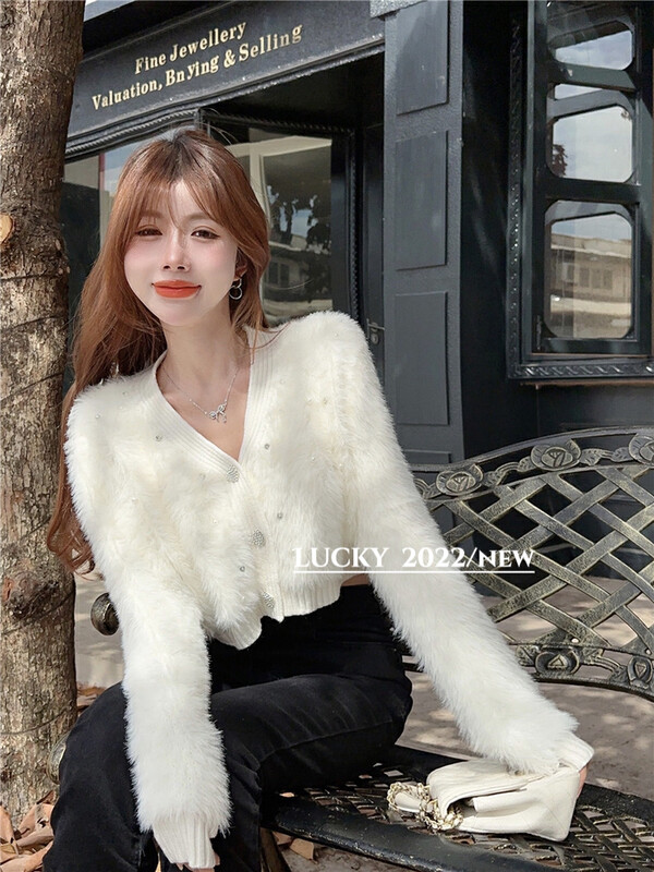 【LUCKY】Heavy Industry Beaded and Diamond Shirt 9711# ZXX