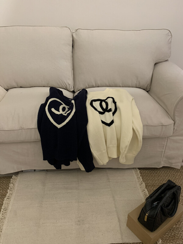 【LOVELY/SHMILY】Korean Style Versatile Round Neck Lazy Sweater Sweater M0886