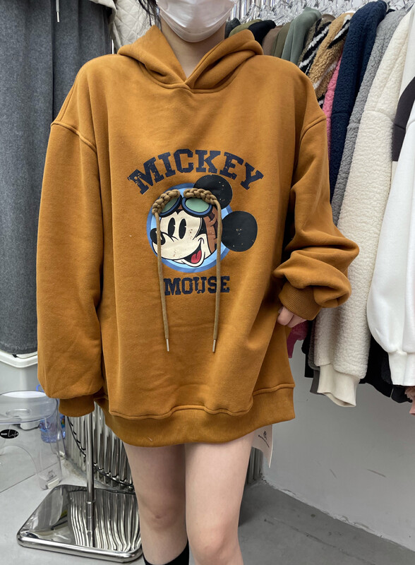 【MEET RAINBOW】Craft Mickey Hooded Versatile Sweater 08599# LSL