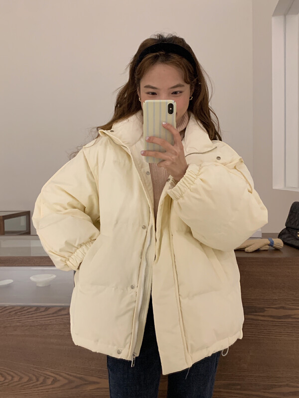 【LOVELY/SHMILY】Korean casual hooded down jacket with 90% white duck down S2269