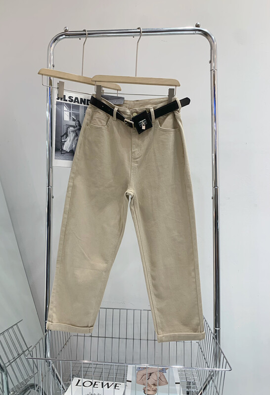 Original price 82.34! 【T.H】Korean version of simple casual all-match harem jeans (with belt) 330681# LSW