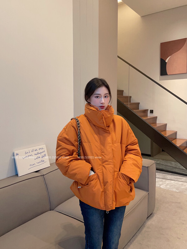 [MISS ZI] Korean fashion casual bread down jacket 90 white duck down 42DC193