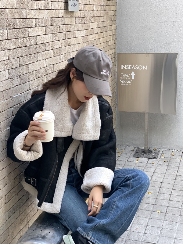 【ON LINE】Korean standard soft fur together with Korean version comfortable motorcycle suit short jacket 7238