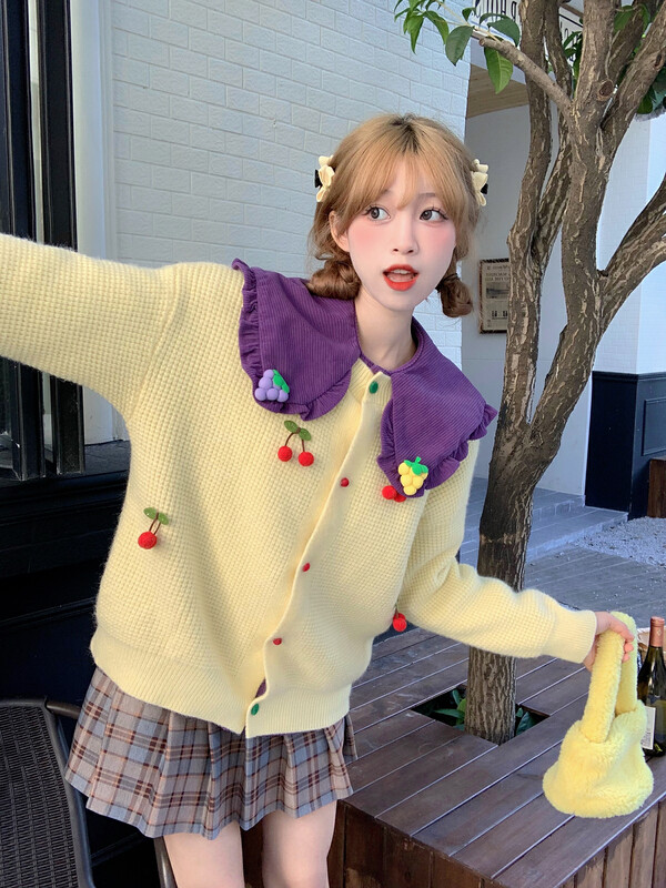 [Timely rain] Korean style ins retro design contrast color plaid high waist slim A-line skirt (only sells skirt) 20597# WPL