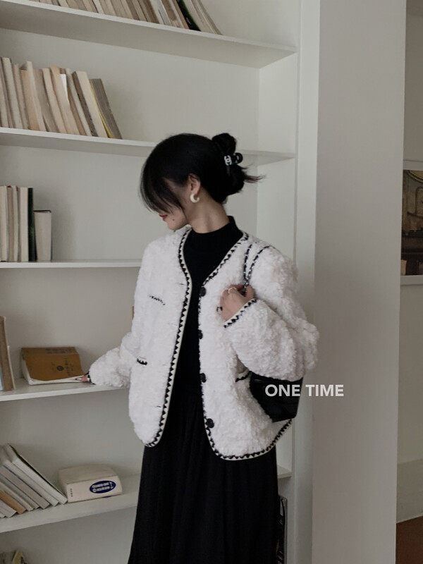 【ONE TIME】French Small Fragrance Long Sleeve Short Jacket KX1081# JHY