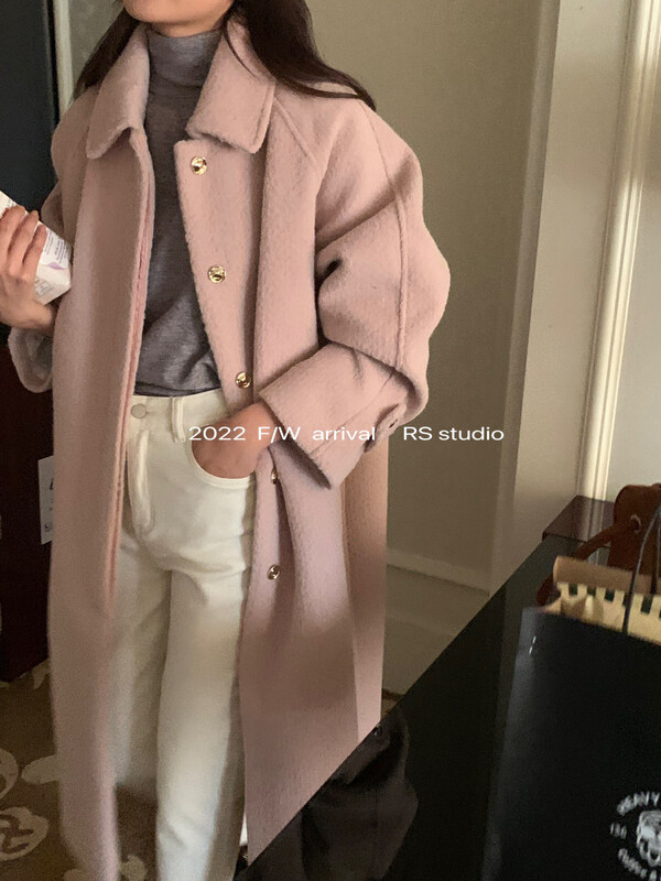 [RS] Lapel single-breasted fashion casual down lining coat (including 90% white duck down) KL8122# FHX