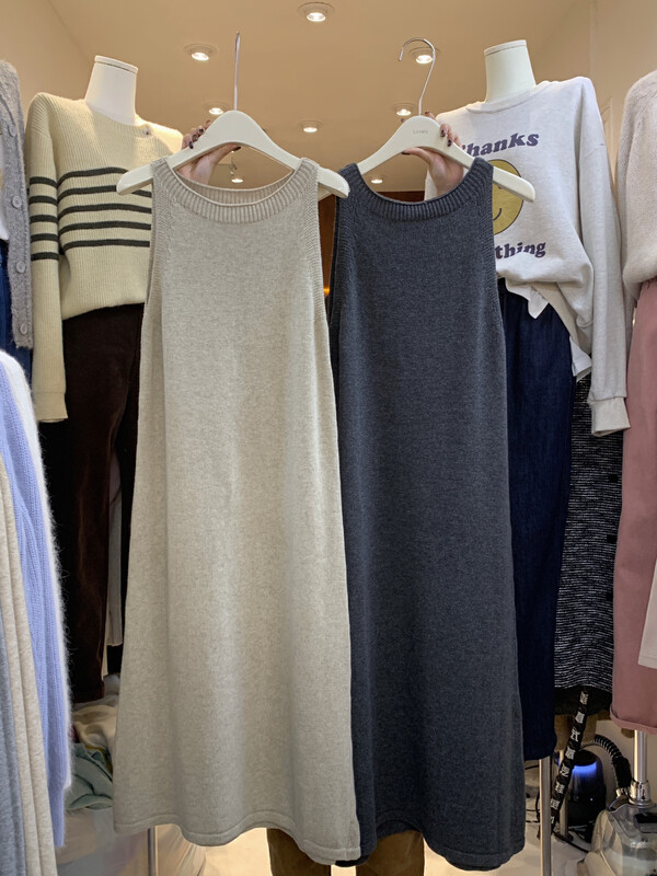 [LOVELY/SHMILY] temperament, versatile, skin-friendly and thin wool knitted dress M0896