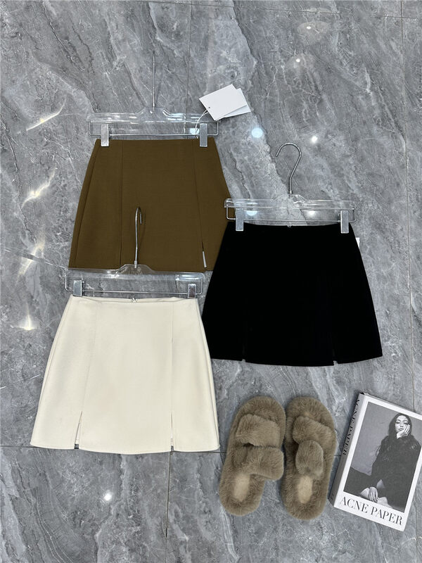 【LINNA】High waist slim slit culottes 90152# JJ