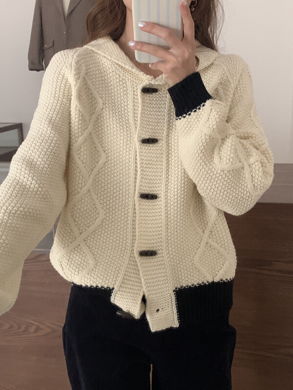 【LOVELY/SHMILY】Korean style all-match twist design sweater warm sweater M0877# FHX