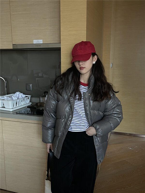 【TN】Korean version all-match casual stand-up collar warm down jacket (including 90% white duck down) YS1-W298# CLS