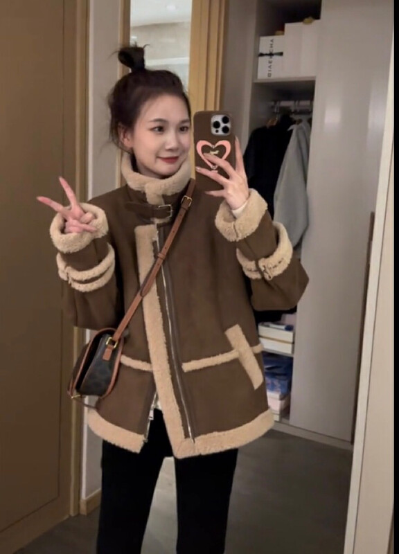 [Ou Zhengsha] Loose and thickened all-match short coat 19522# JJ