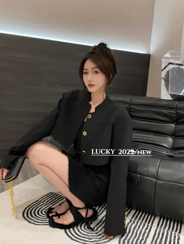 【LUCKY】High-end temperament French chic short coat 9660# ZXX
