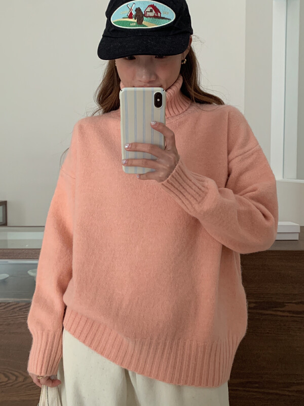 【LOVELY/SHMILY】Korean Gentle Lazy Loose Knit Sweater Sweater M0916