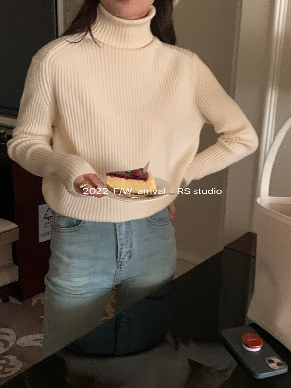 【RS】Pit strip loose all-match warm sweater M2526# FHX