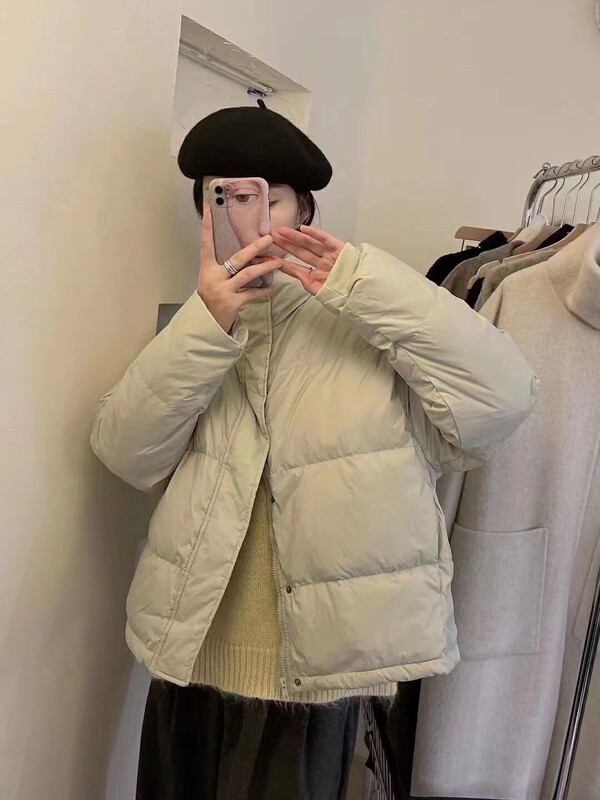 【LOVELY/SHMILY】Simple and versatile stand-up collar down jacket S2265