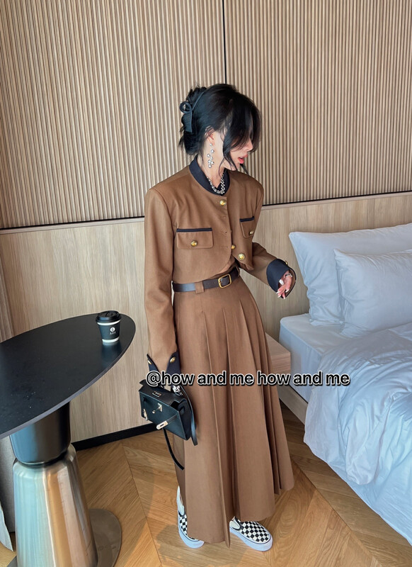 【 HOW AND ME Cheng Xi】Little woman retro style suit suit 5123# CQW