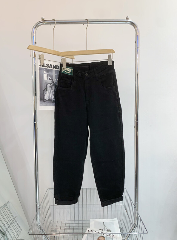 【T.H】Korean version loose all-purpose waist elastic harem jeans 330631# LSW