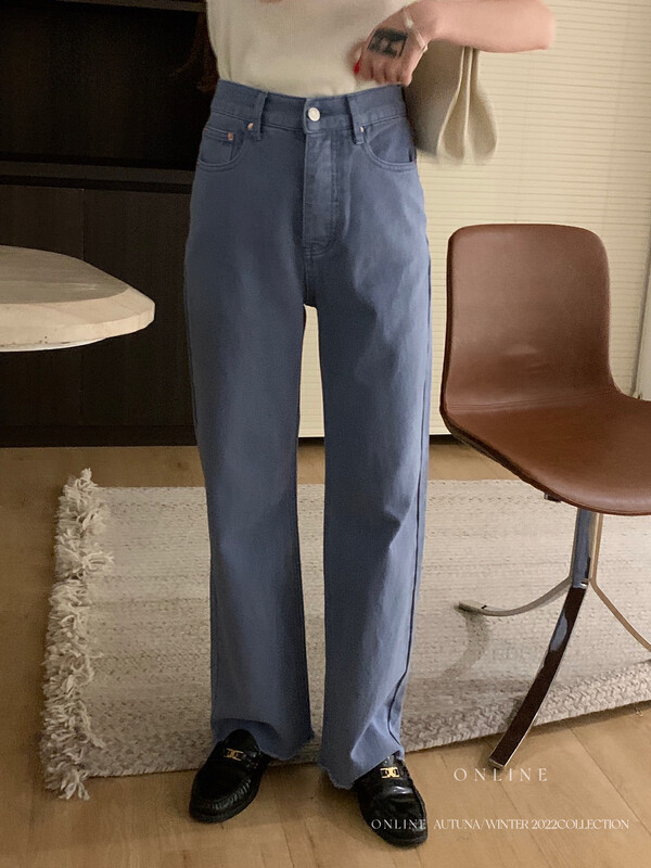 【ON LINE】Multicolor High Waist Straight Fit Jeans YS1-22002