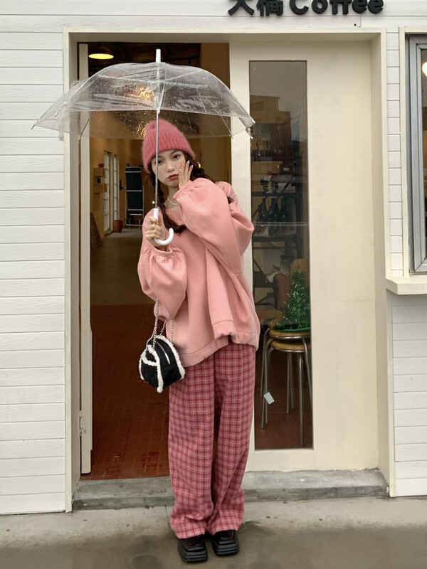 [Timely rain] Korean style ins retro temperament design casual pants (sale only casual pants) 58096# WPL