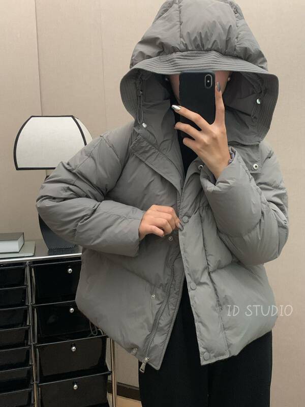 【I-D】Korean style all-match thin and warm padded jacket 9005# L