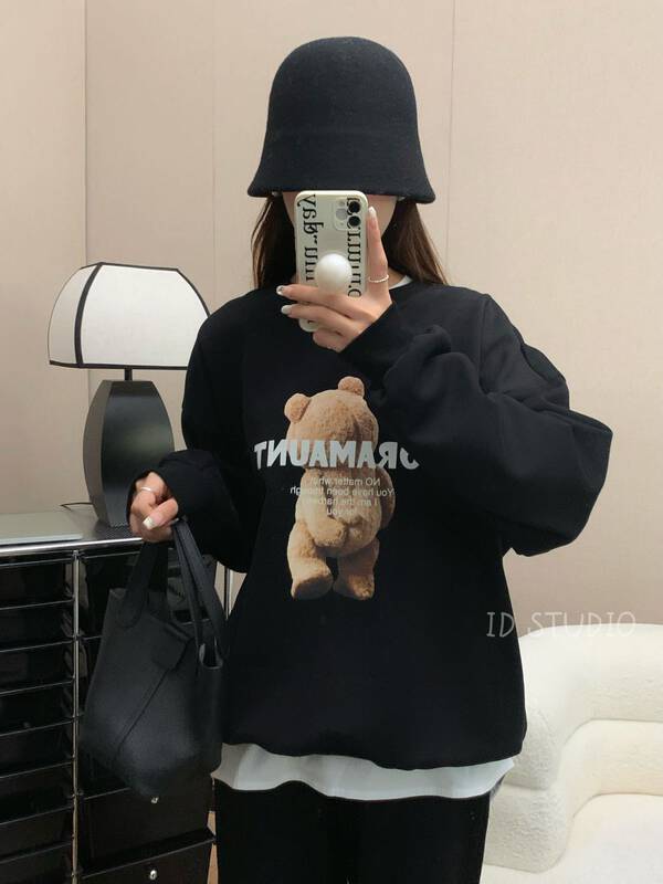 【I-D】Korean version all-match bear sweater R1021# L