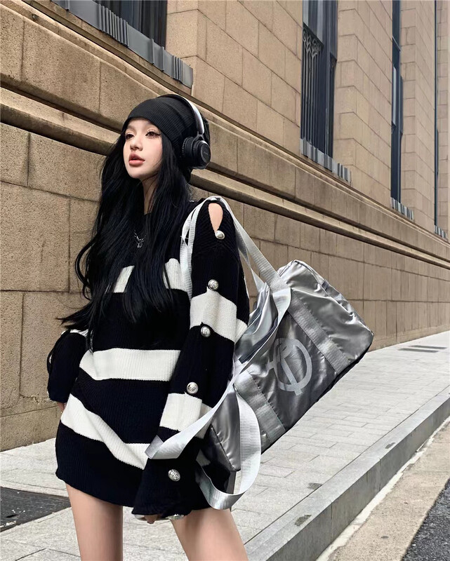 Autumn is new! [Fan Fan] Lazy warm sweater with niche design 0892# JJ