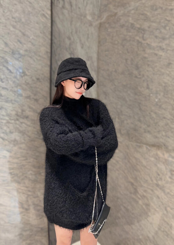 【D.TWO D2】V Neck Pocket Solid Color Knit Cardigan 2519123# ZXL