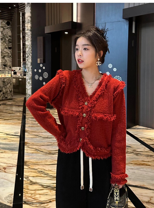 [Y.JIA Ijia] Temperament and versatile Korean version of Xiaoxiang cardigan sweater YS1-911