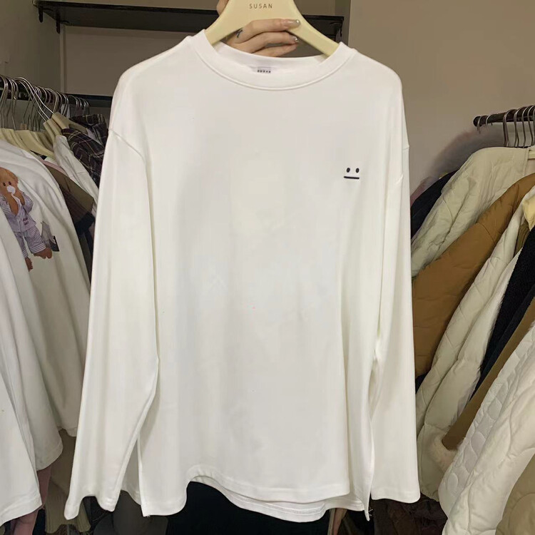 [SUSAN] Round neck small expression simple and versatile long-sleeved T-shirt 81903-1# LSW