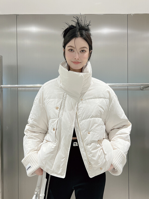 [DS] Korean style design cuff knitted stitching thermal down jacket jacket (including 90% white duck down) 99322D# JHY
