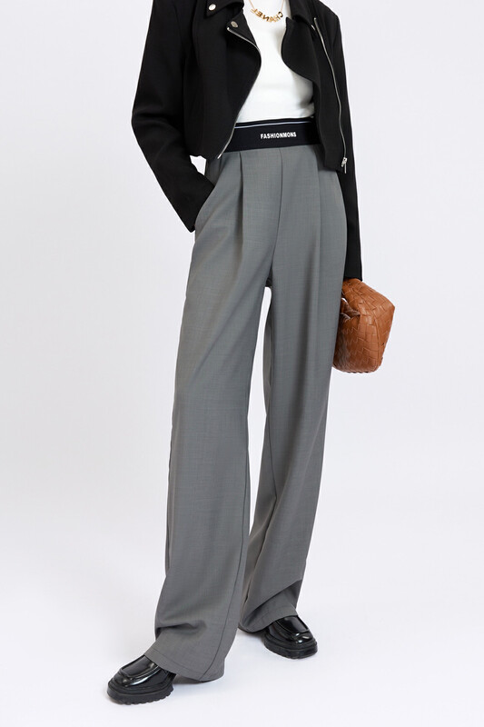 New in early autumn! [DS] Comfortable and versatile color-block letter trousers 64230# JHY